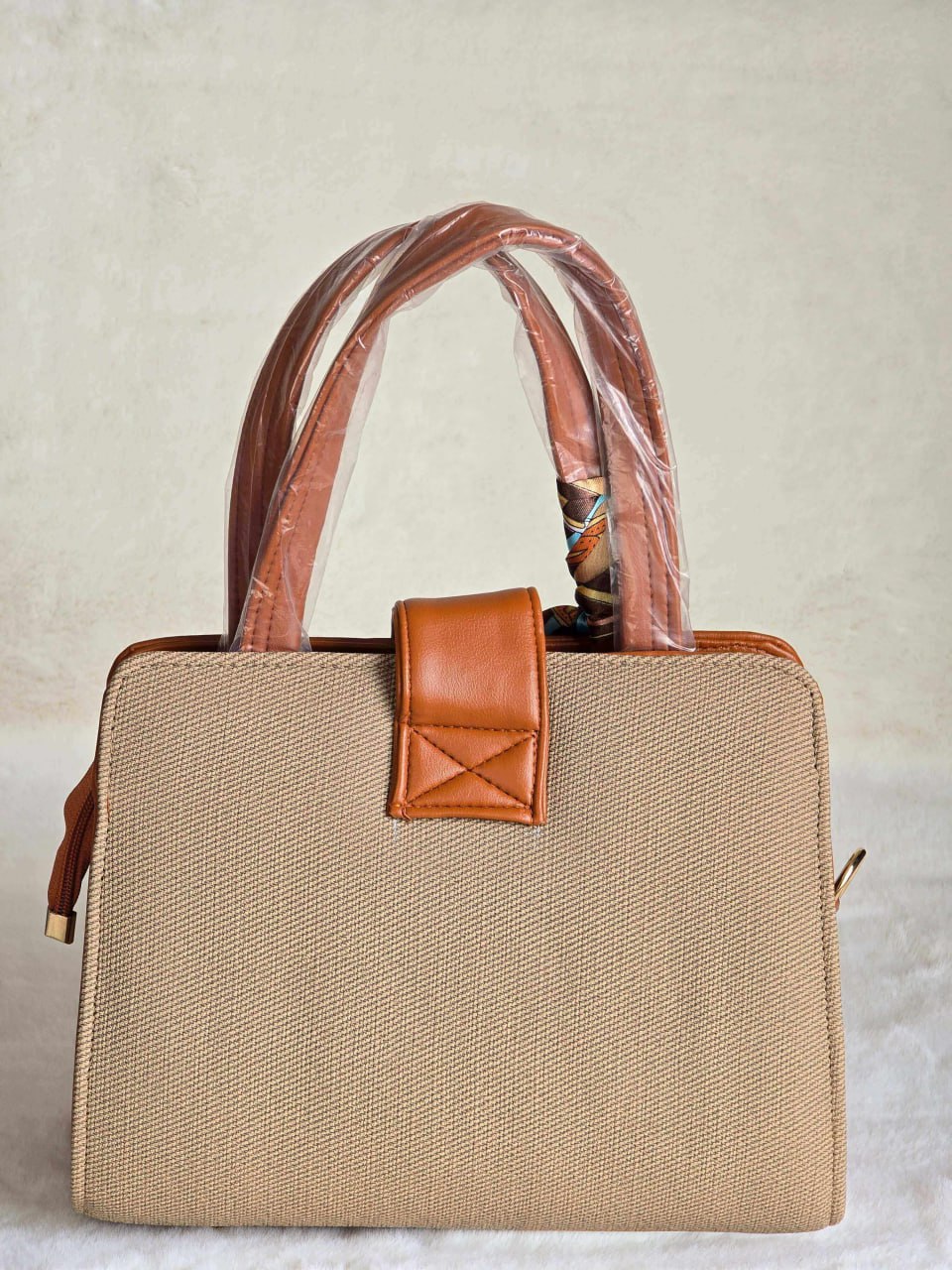 Tan and Brown Handbag - Gallery Image