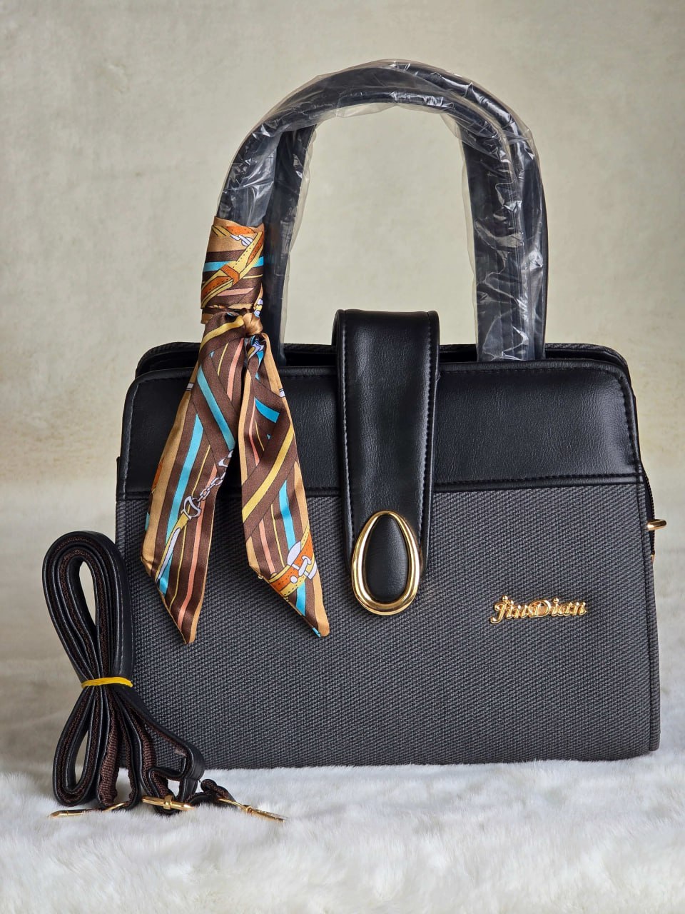 Tan and Brown Handbag - Gallery Image